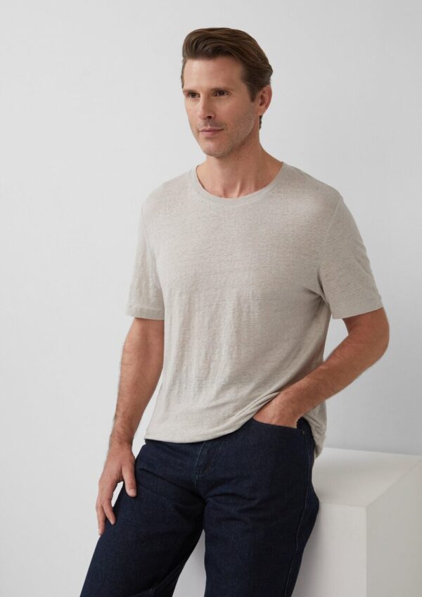 Hochwertiges Flammgarn-Shirt aus Leinen