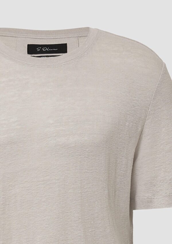 Hochwertiges Flammgarn-Shirt aus Leinen