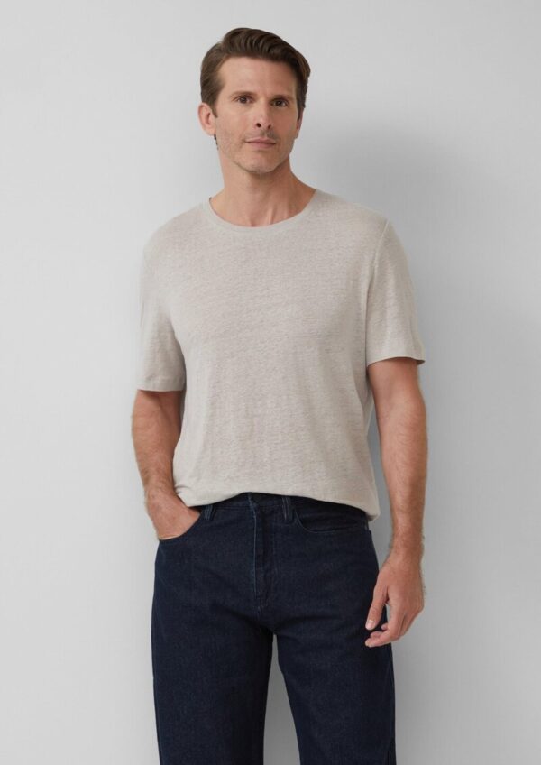 Hochwertiges Flammgarn-Shirt aus Leinen