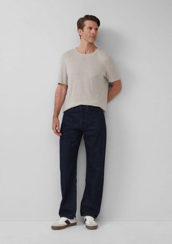 Hochwertiges Flammgarn-Shirt aus Leinen