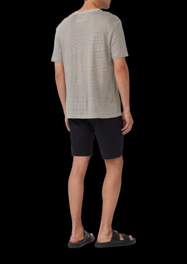 Gestreiftes Flammgarn-Shirt aus Leinen