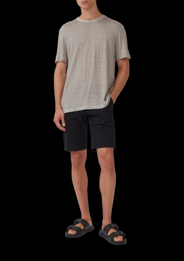 Gestreiftes Flammgarn-Shirt aus Leinen