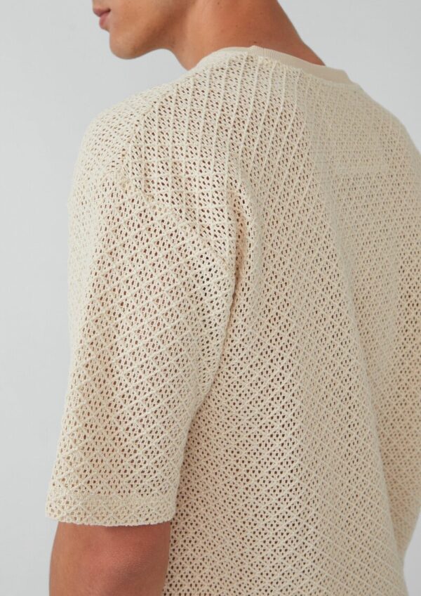 Häkel-T-Shirt im Relaxed Fit aus Baumwolle