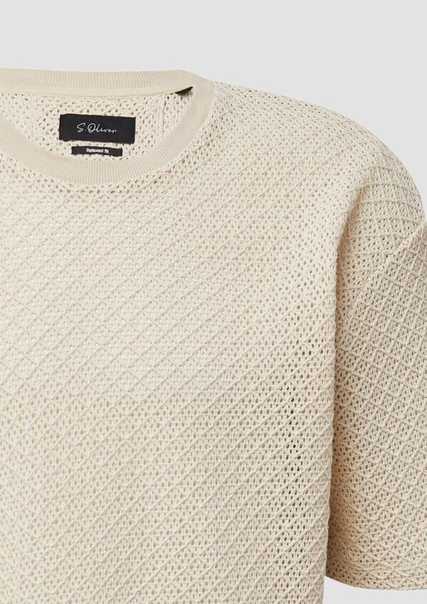 Häkel-T-Shirt im Relaxed Fit aus Baumwolle