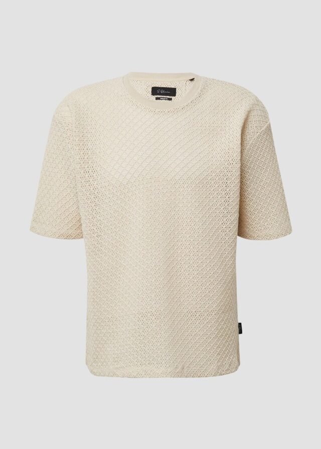 Häkel-T-Shirt im Relaxed Fit aus Baumwolle