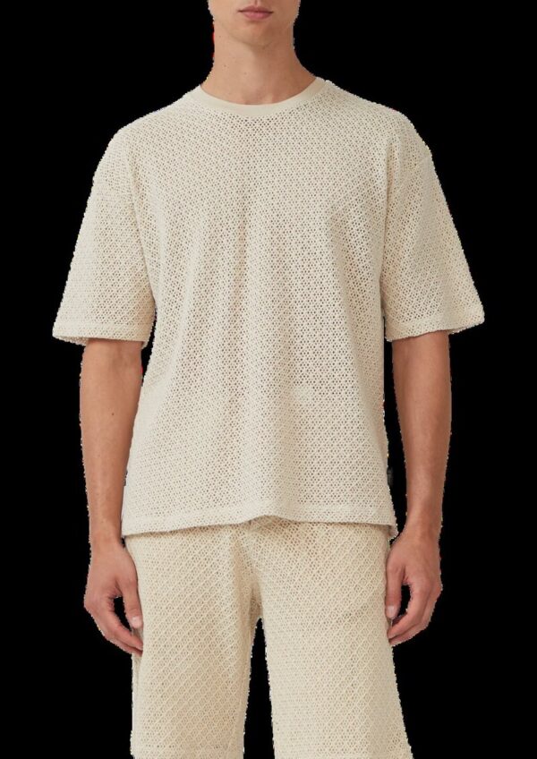 Häkel-T-Shirt im Relaxed Fit aus Baumwolle