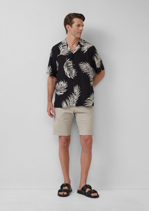 Resort Fit: Kurzarmhemd aus Viskosemix