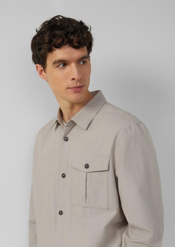 Softes Overshirt im Relaxed Fit mit Eingrifftaschen