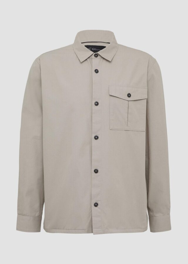 Softes Overshirt im Relaxed Fit mit Eingrifftaschen