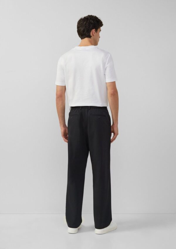 Wide-Leg-Hose aus hochwertigem Baumwollstretch