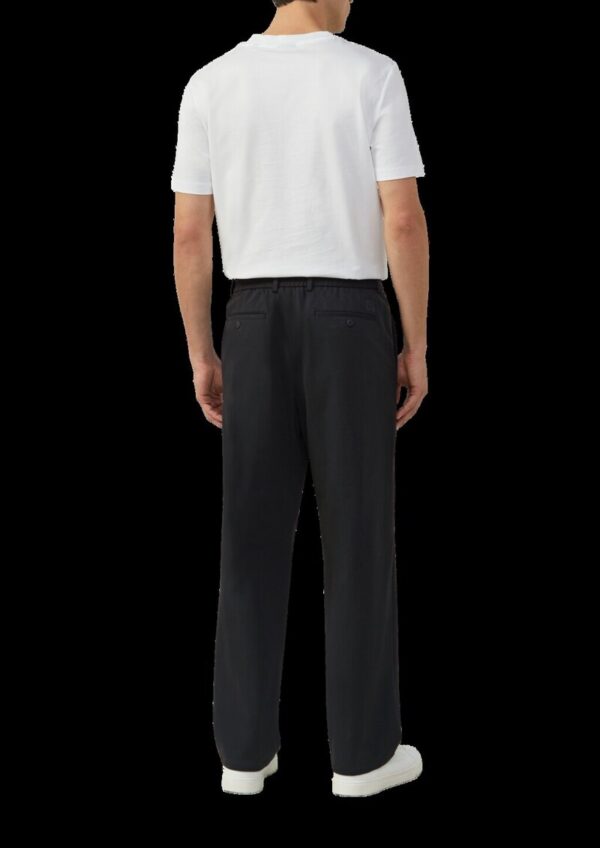 Wide-Leg-Hose aus hochwertigem Baumwollstretch