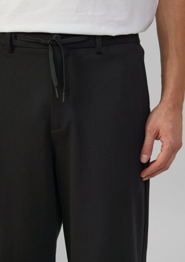 Wide-Leg-Hose aus hochwertigem Baumwollstretch