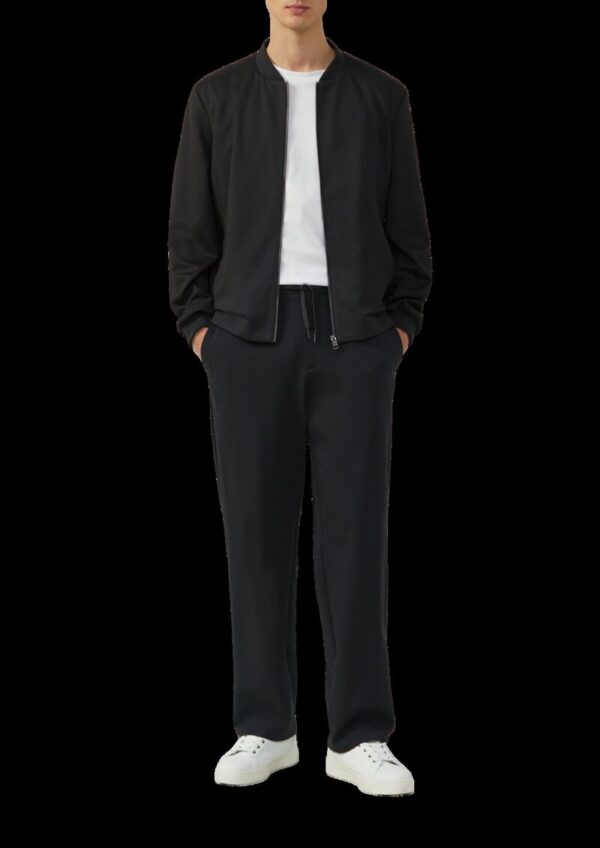 Wide-Leg-Hose aus hochwertigem Baumwollstretch