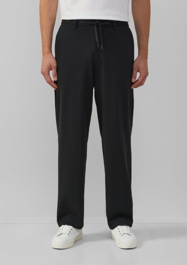 Wide-Leg-Hose aus hochwertigem Baumwollstretch