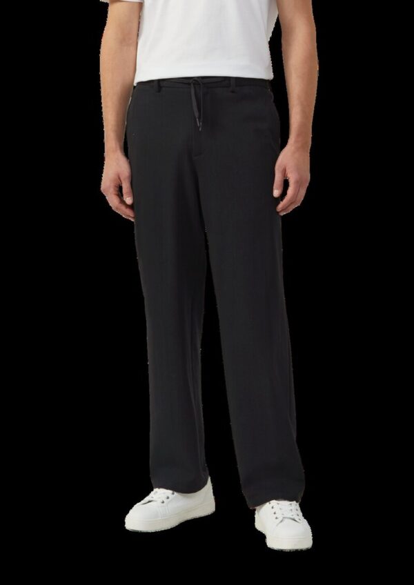 Wide-Leg-Hose aus hochwertigem Baumwollstretch