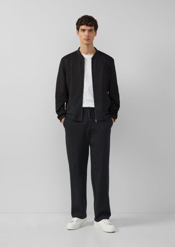 Wide-Leg-Hose aus hochwertigem Baumwollstretch