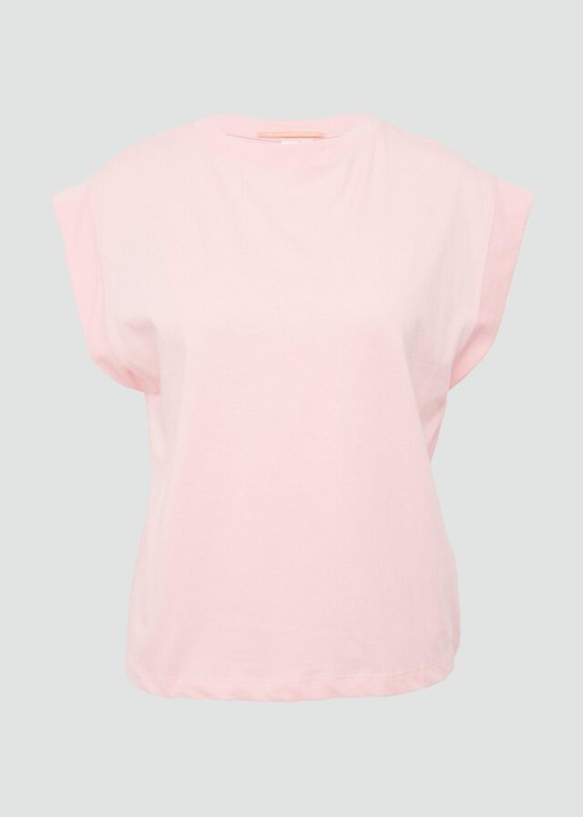 Baumwollshirt mit überschnittenen Schultern