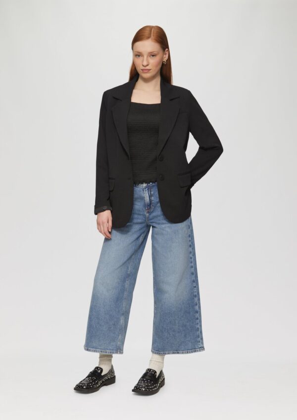 Smok-Shirt mit Tüllärmeln