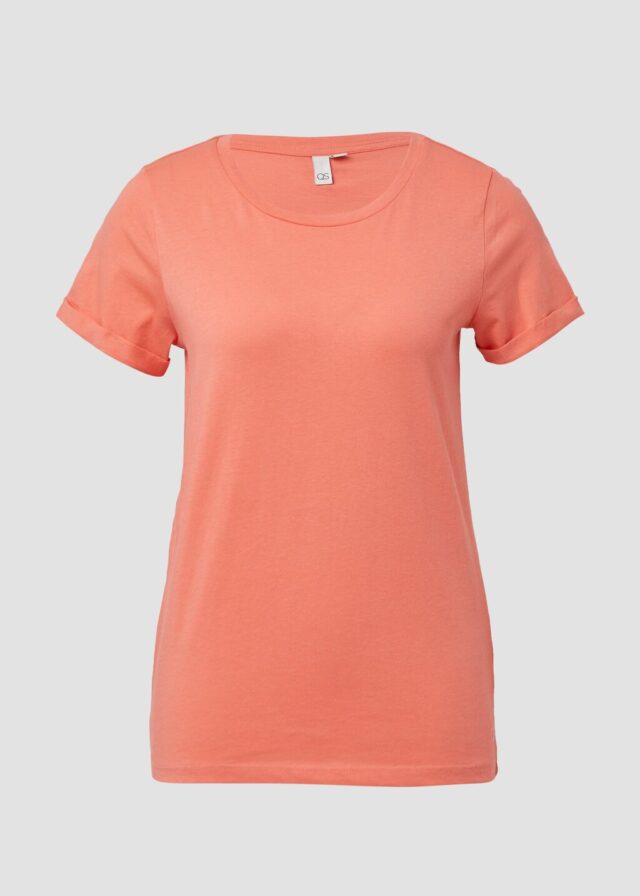 Baumwollshirt mit Rundhalsausschnitt