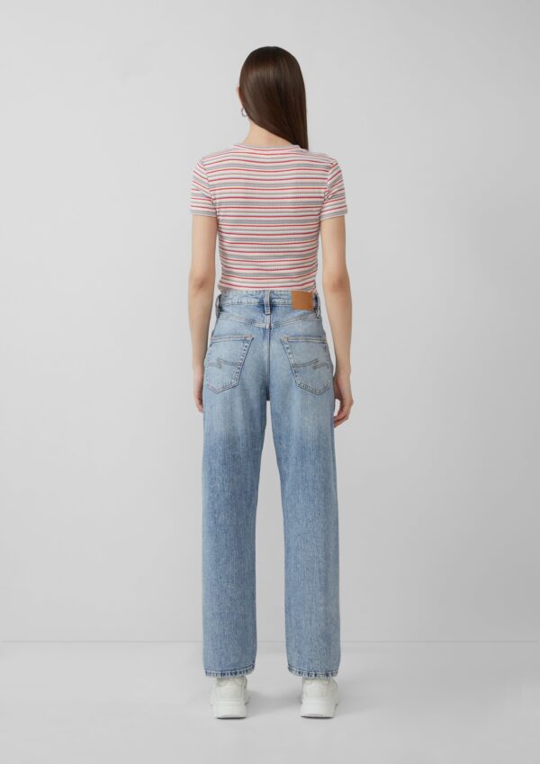 schmal geschnittenes Ringelshirt