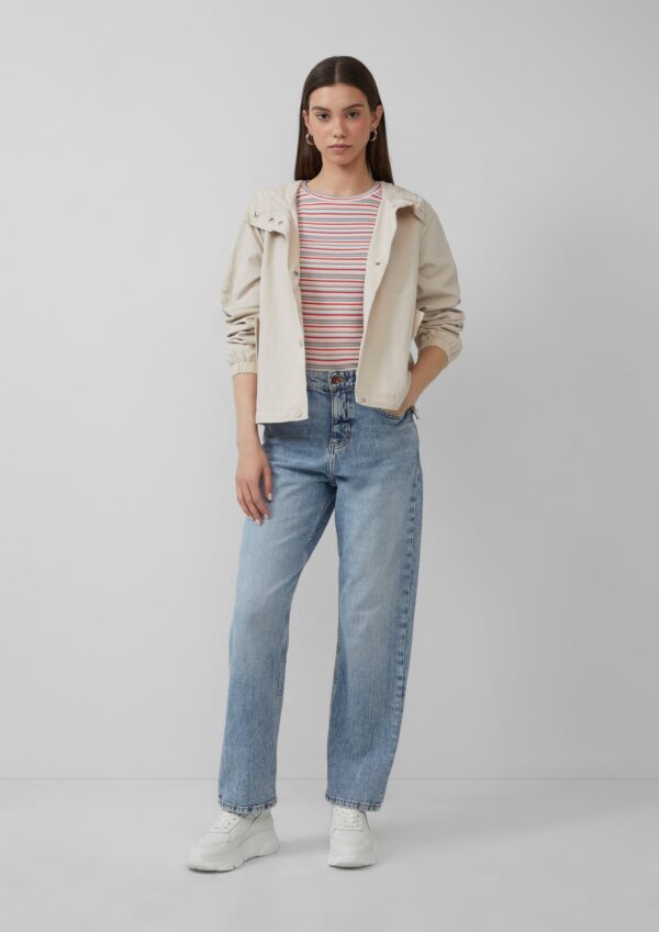 schmal geschnittenes Ringelshirt