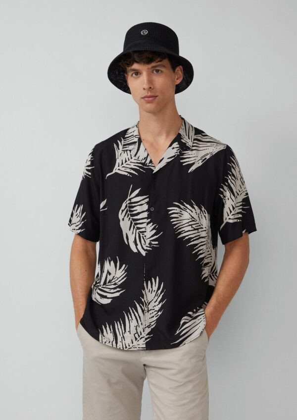 Geflochtener Fischerhut mit Logo-Patch