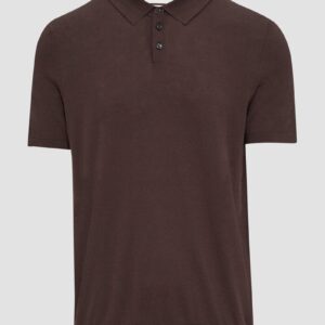 Feinstrick-Poloshirt aus Baumwoll-Seide-Mix