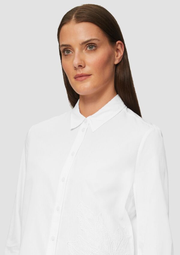 Hemdbluse im Relaxed Fit mit Applikation