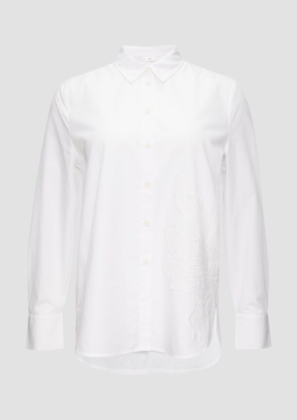 Hemdbluse im Relaxed Fit mit Applikation