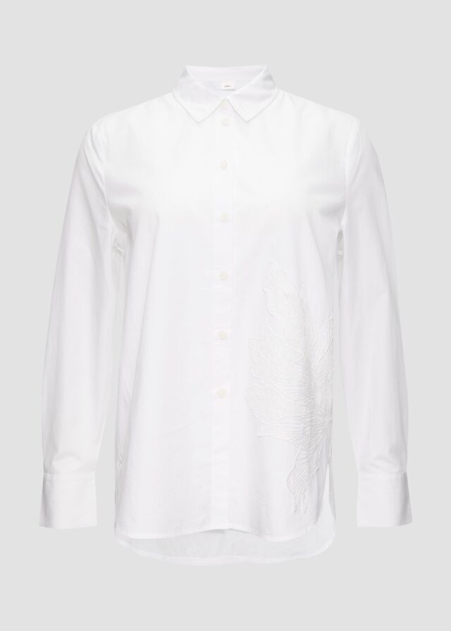 Hemdbluse im Relaxed Fit mit Applikation