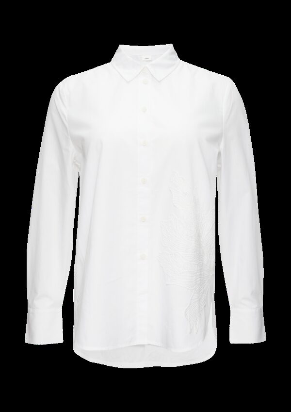 Hemdbluse im Relaxed Fit mit Applikation