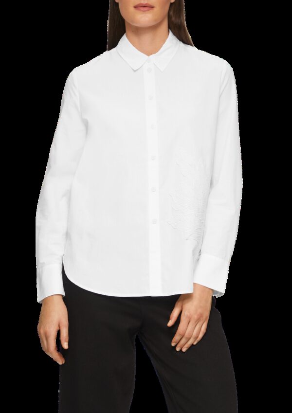 Hemdbluse im Relaxed Fit mit Applikation