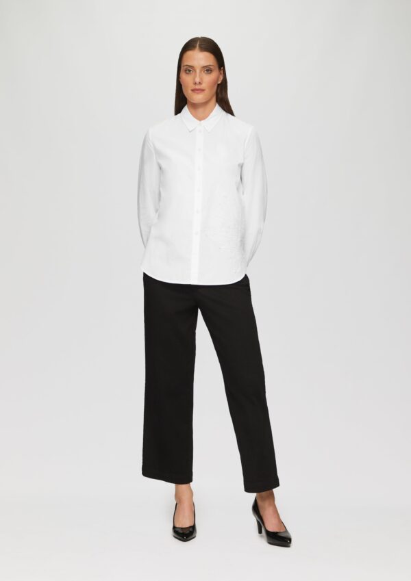 Hemdbluse im Relaxed Fit mit Applikation