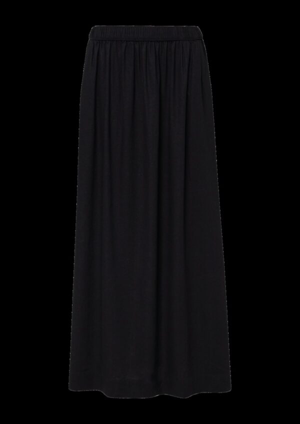 Langer Rock aus Leinenmix mit Eingrifftaschen