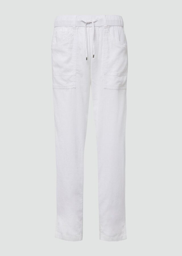 Leinenmix-Hose im Relaxed Fit mit Elastikbund