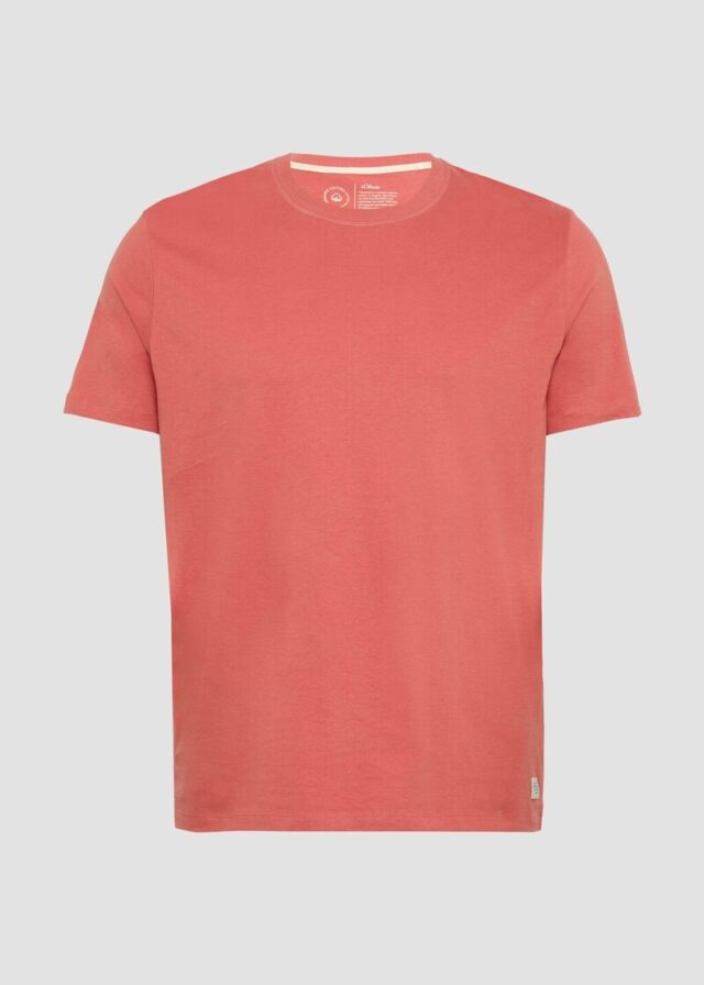 T-Shirt mit Crewneck und Flatlock-Details