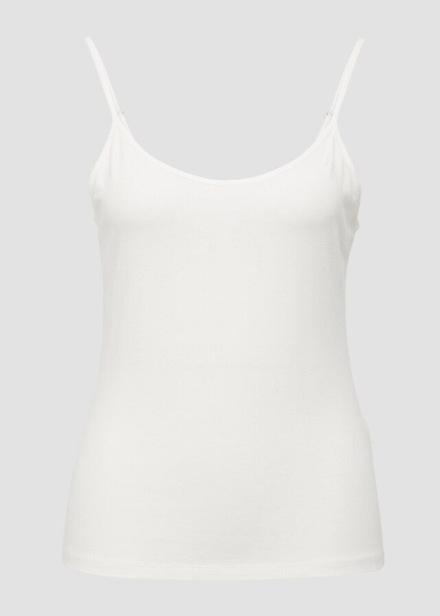 Spaghettiträger-Top im Slim Fit aus Viskosemix