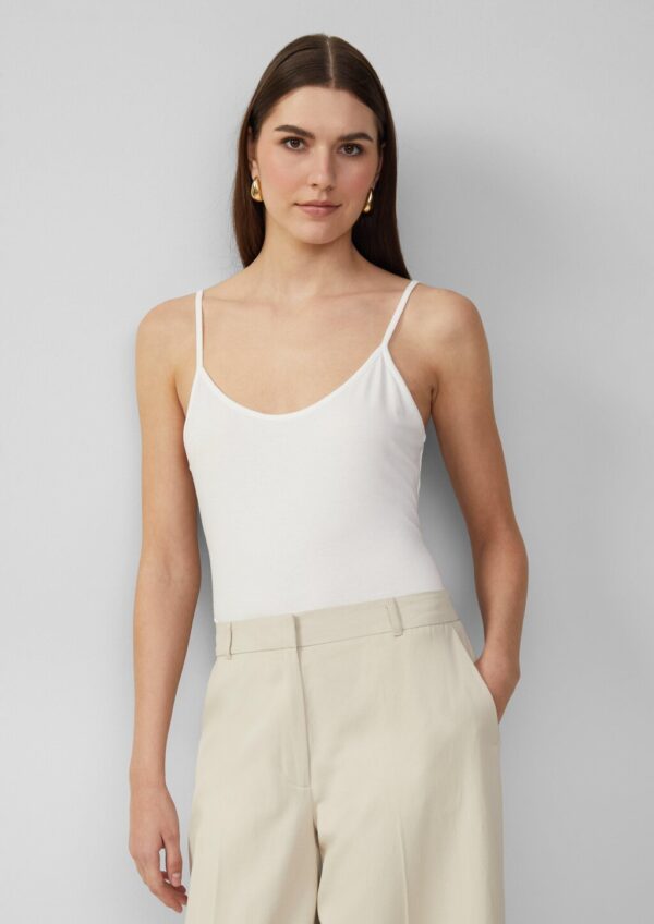 Spaghettiträger-Top im Slim Fit aus Viskosemix