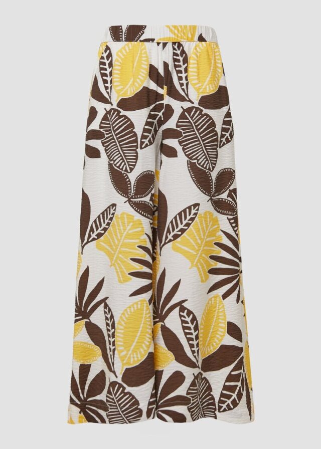 Strukturierter Hosenrock aus Viskosemix