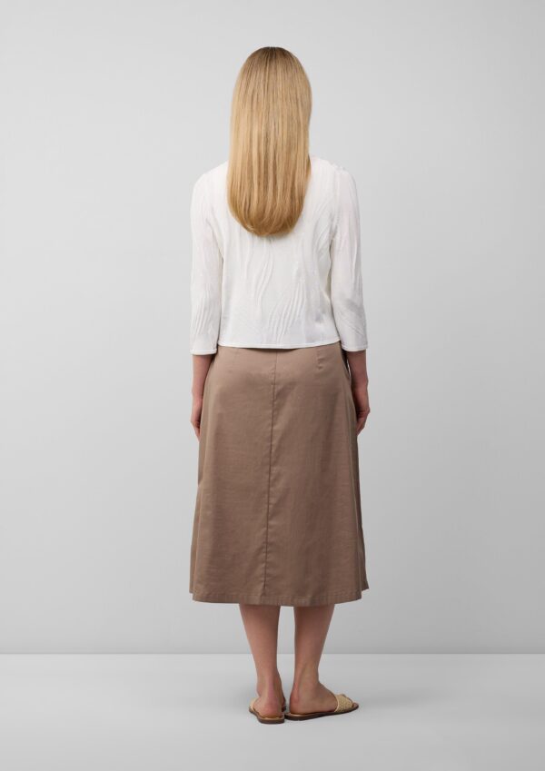 Kurzer Cardigan mit Strukturmuster und 3/4-Ärmeln