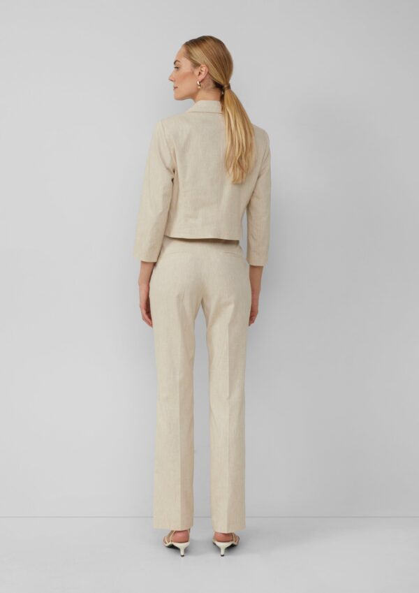 Cropped Blazer aus Leinenmix