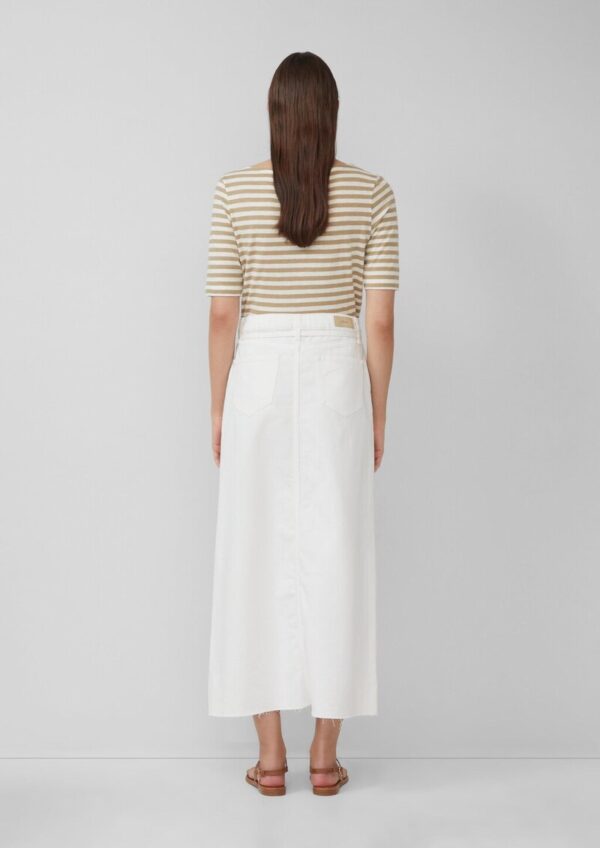 Jeansrock in A-Shape mit offenem Saum