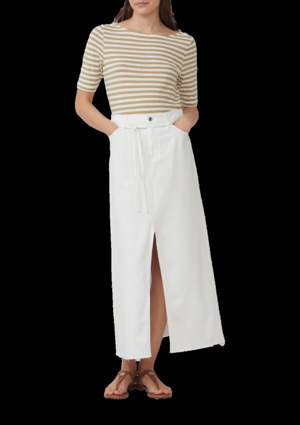 Jeansrock in A-Shape mit offenem Saum