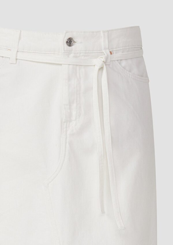 Jeansrock in A-Shape mit offenem Saum
