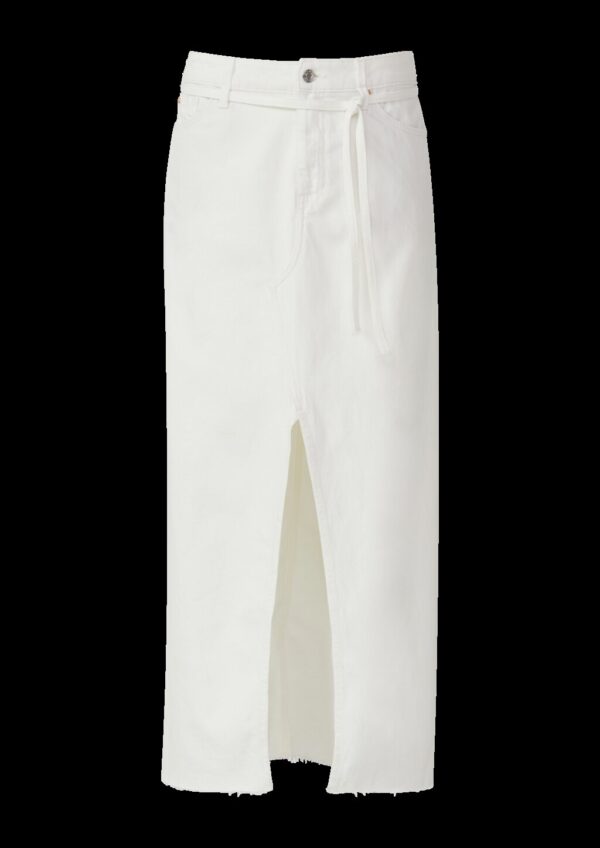 Jeansrock in A-Shape mit offenem Saum