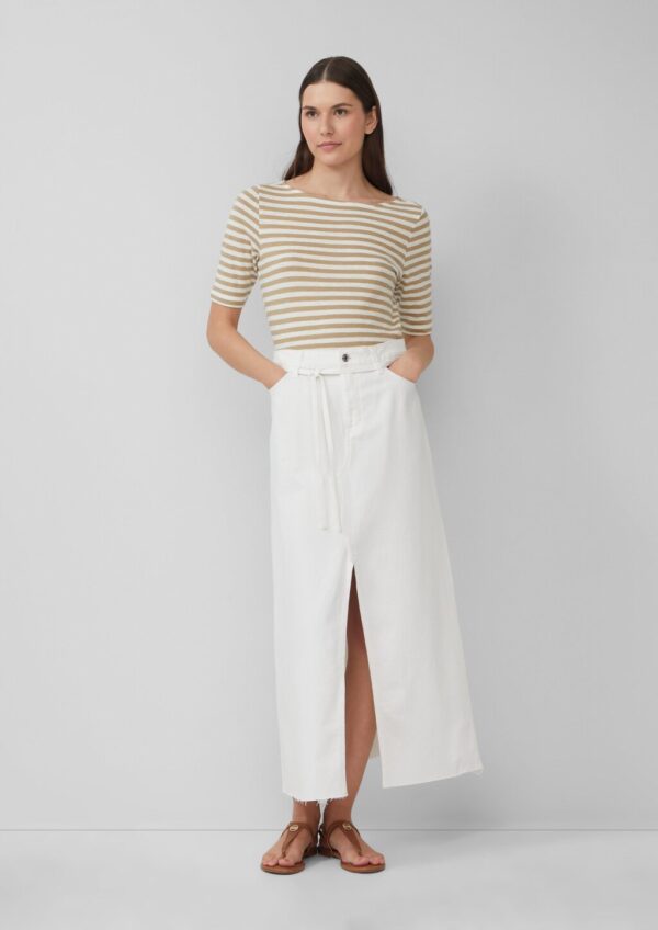 Jeansrock in A-Shape mit offenem Saum