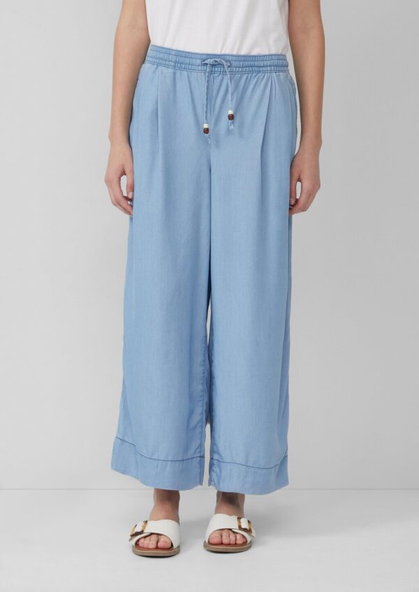 Lyocell-Culotte Suri / Relaxed Fit / High Rise / Wide Leg / Elastikbund