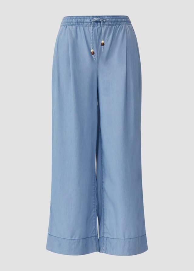 Lyocell-Culotte Suri / Relaxed Fit / High Rise / Wide Leg / Elastikbund