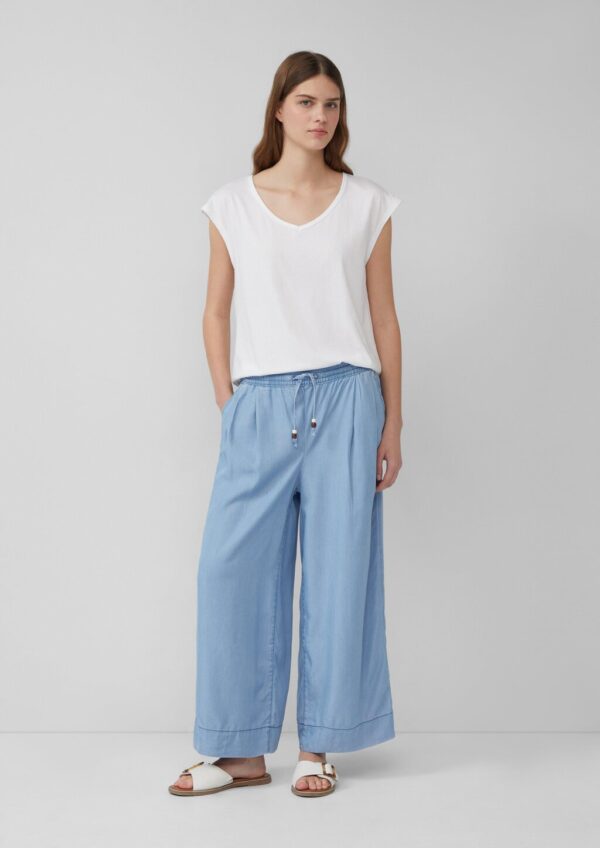 Lyocell-Culotte Suri / Relaxed Fit / High Rise / Wide Leg / Elastikbund