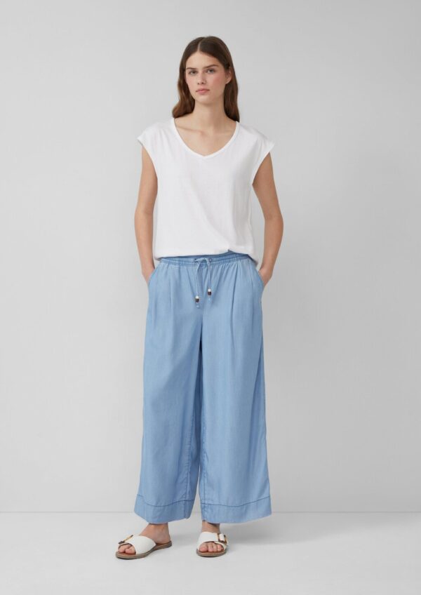 Lyocell-Culotte Suri / Relaxed Fit / High Rise / Wide Leg / Elastikbund